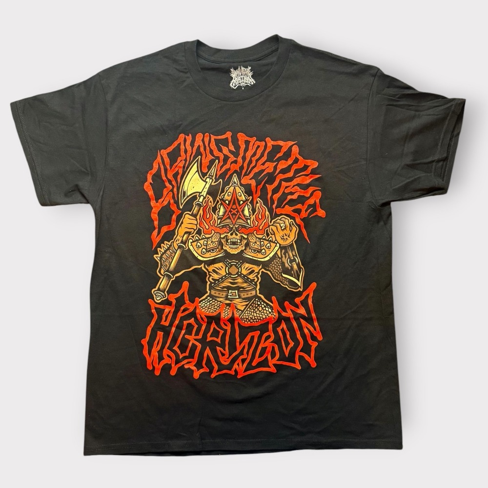 Bring Me The‎ Horizon BMTH Skeletal Warrior Graphic T-Shirt Black Large
